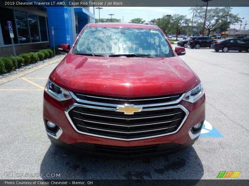 Cajun Red Tintcoat / Jet Black 2019 Chevrolet Traverse LT AWD