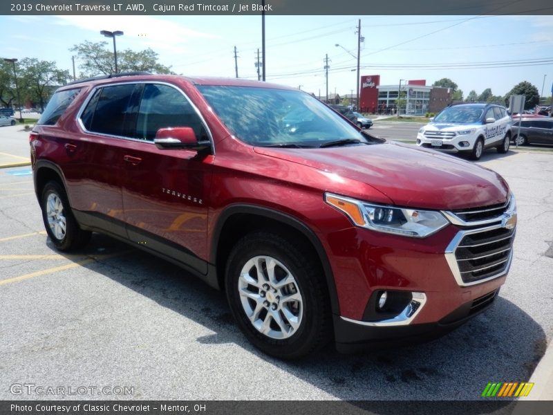 Cajun Red Tintcoat / Jet Black 2019 Chevrolet Traverse LT AWD