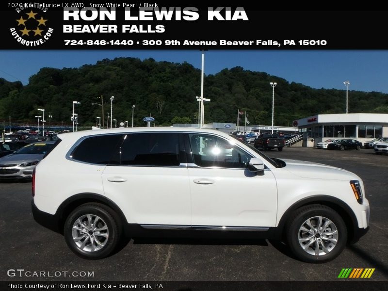 Snow White Pearl / Black 2020 Kia Telluride LX AWD