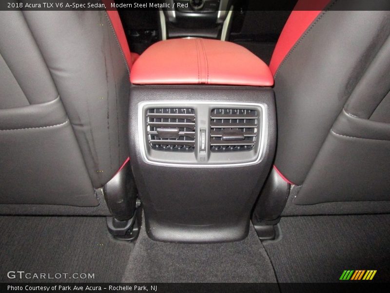 Modern Steel Metallic / Red 2018 Acura TLX V6 A-Spec Sedan