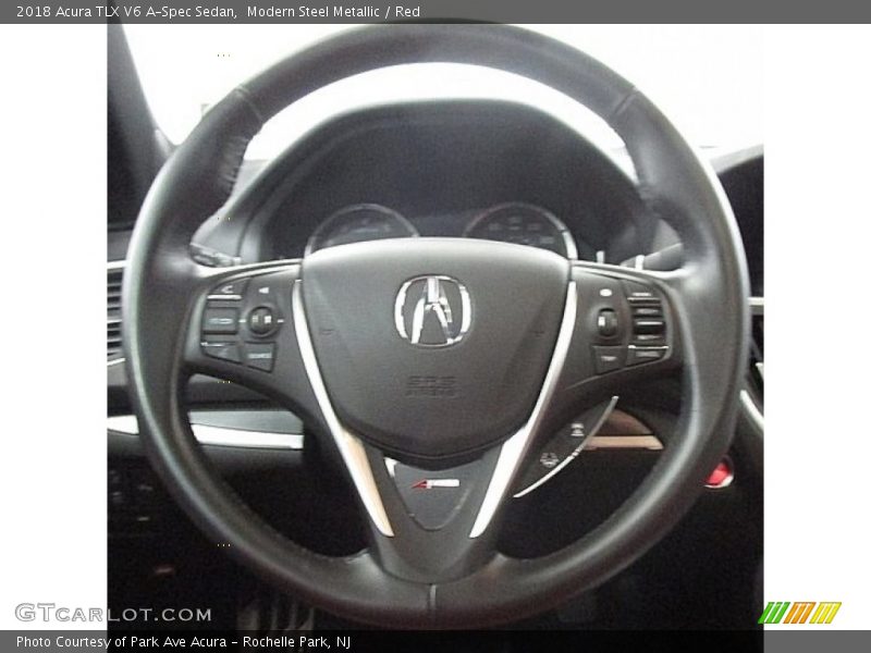 Modern Steel Metallic / Red 2018 Acura TLX V6 A-Spec Sedan