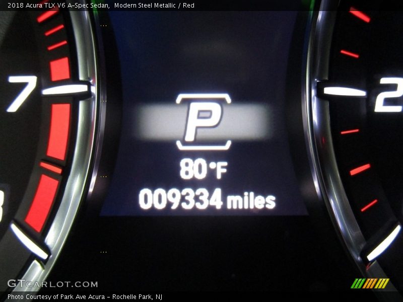 Modern Steel Metallic / Red 2018 Acura TLX V6 A-Spec Sedan