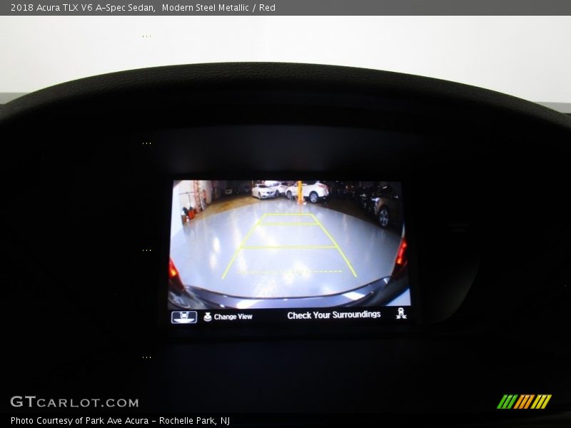 Modern Steel Metallic / Red 2018 Acura TLX V6 A-Spec Sedan