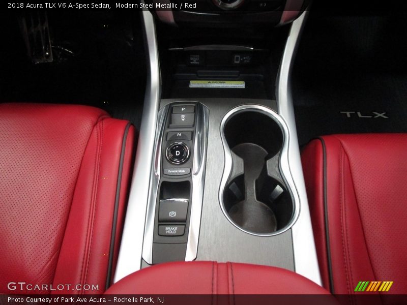 Modern Steel Metallic / Red 2018 Acura TLX V6 A-Spec Sedan