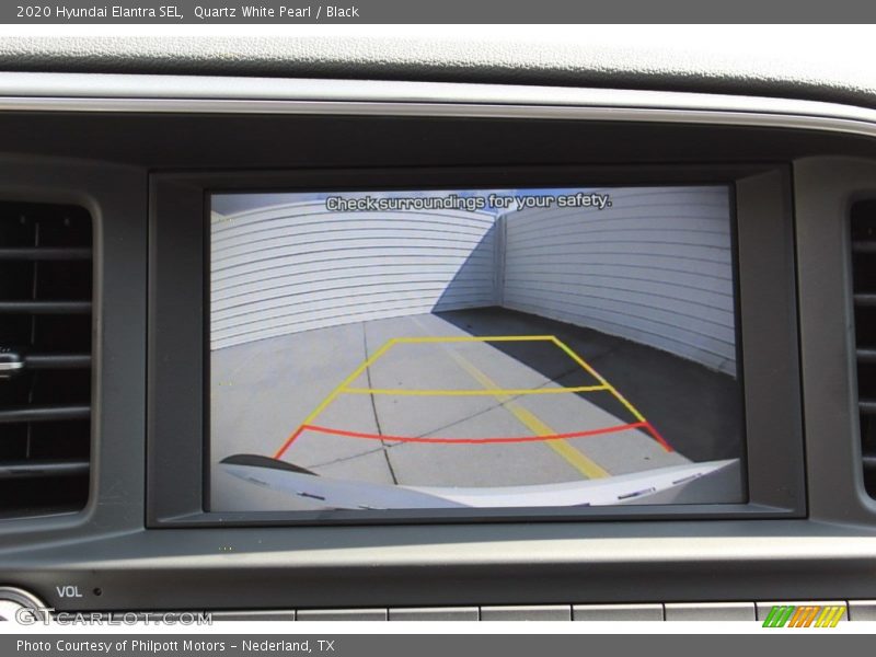 Quartz White Pearl / Black 2020 Hyundai Elantra SEL