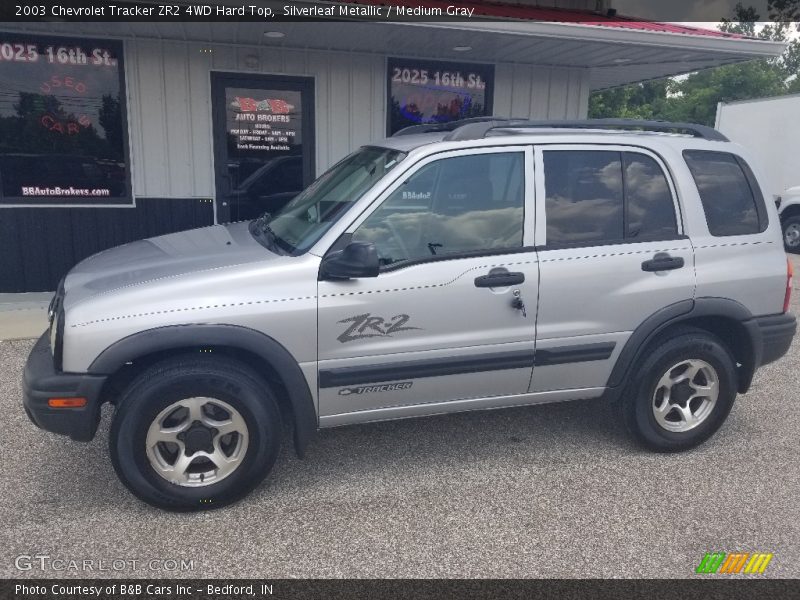 Silverleaf Metallic / Medium Gray 2003 Chevrolet Tracker ZR2 4WD Hard Top