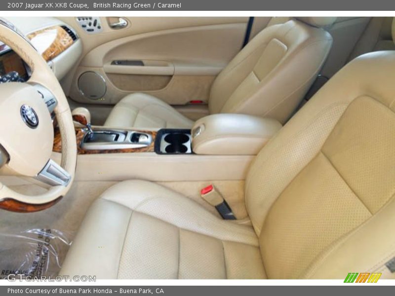British Racing Green / Caramel 2007 Jaguar XK XK8 Coupe