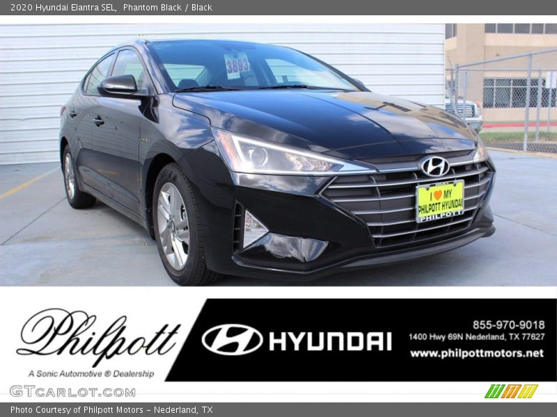 Phantom Black / Black 2020 Hyundai Elantra SEL