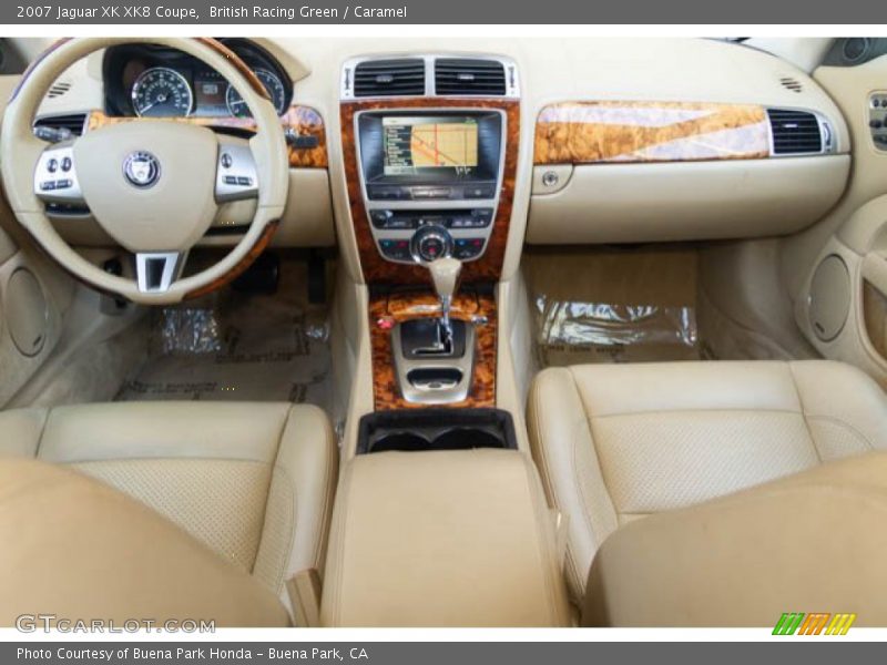 British Racing Green / Caramel 2007 Jaguar XK XK8 Coupe