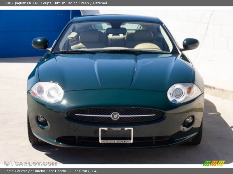 British Racing Green / Caramel 2007 Jaguar XK XK8 Coupe