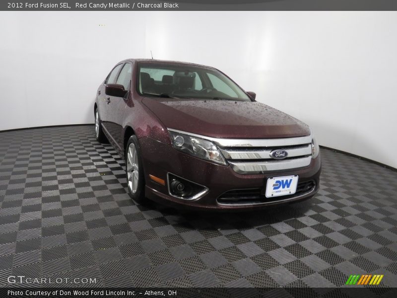 Red Candy Metallic / Charcoal Black 2012 Ford Fusion SEL