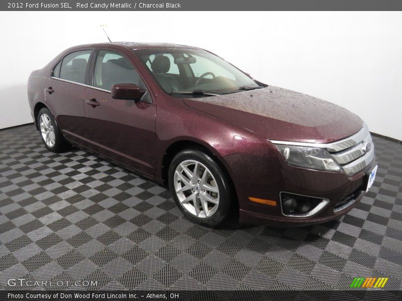Red Candy Metallic / Charcoal Black 2012 Ford Fusion SEL