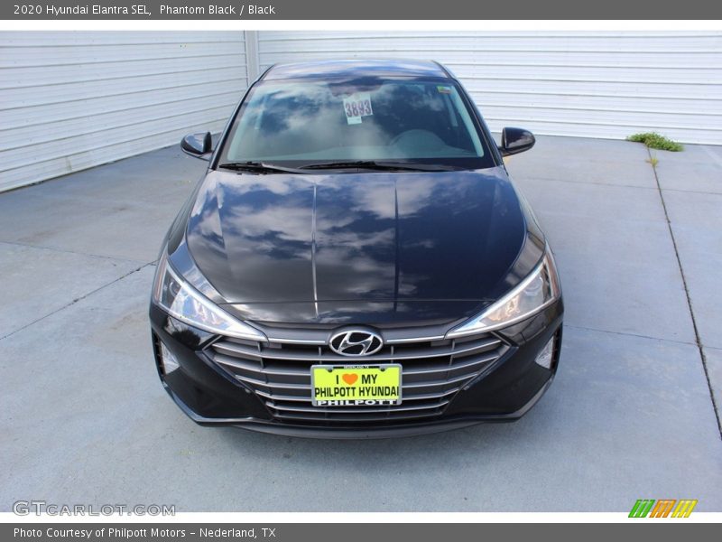 Phantom Black / Black 2020 Hyundai Elantra SEL