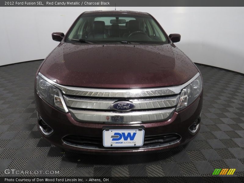 Red Candy Metallic / Charcoal Black 2012 Ford Fusion SEL