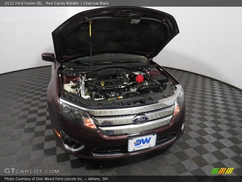 Red Candy Metallic / Charcoal Black 2012 Ford Fusion SEL