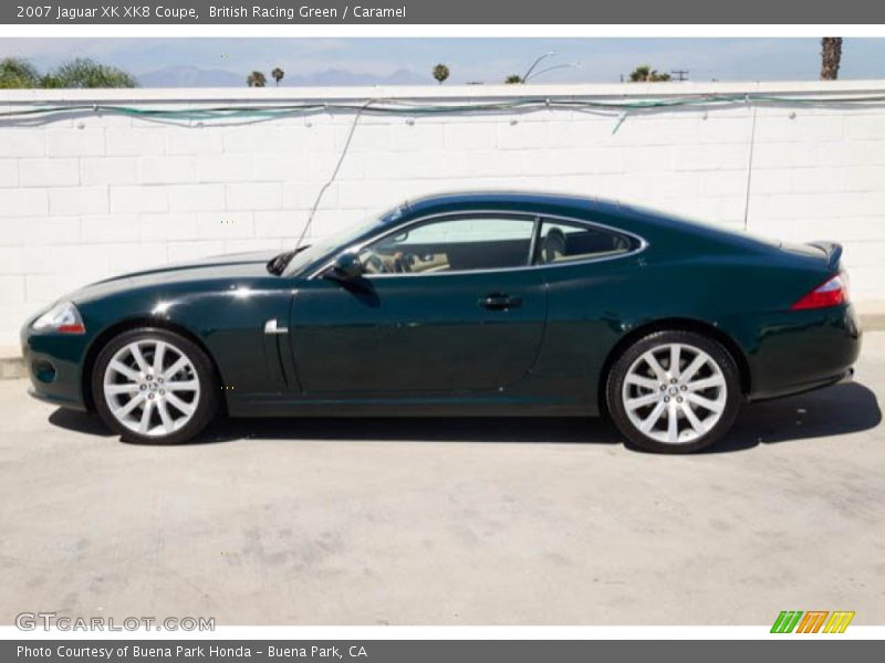 British Racing Green / Caramel 2007 Jaguar XK XK8 Coupe