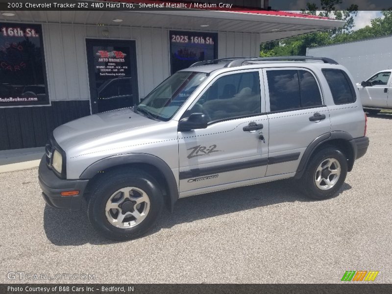 Silverleaf Metallic / Medium Gray 2003 Chevrolet Tracker ZR2 4WD Hard Top