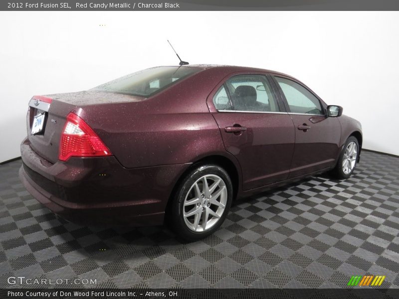 Red Candy Metallic / Charcoal Black 2012 Ford Fusion SEL