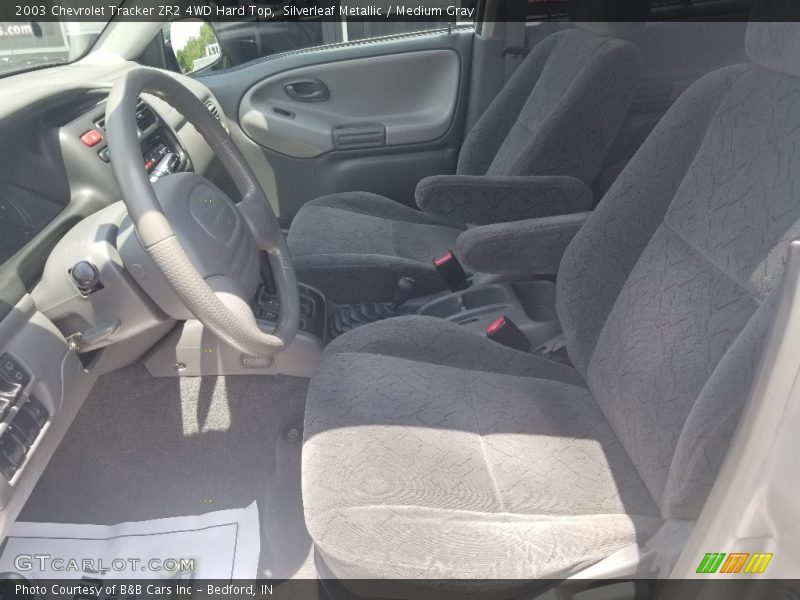 Silverleaf Metallic / Medium Gray 2003 Chevrolet Tracker ZR2 4WD Hard Top