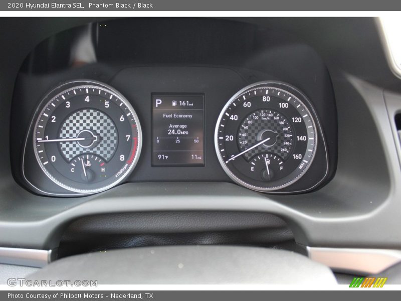 Phantom Black / Black 2020 Hyundai Elantra SEL