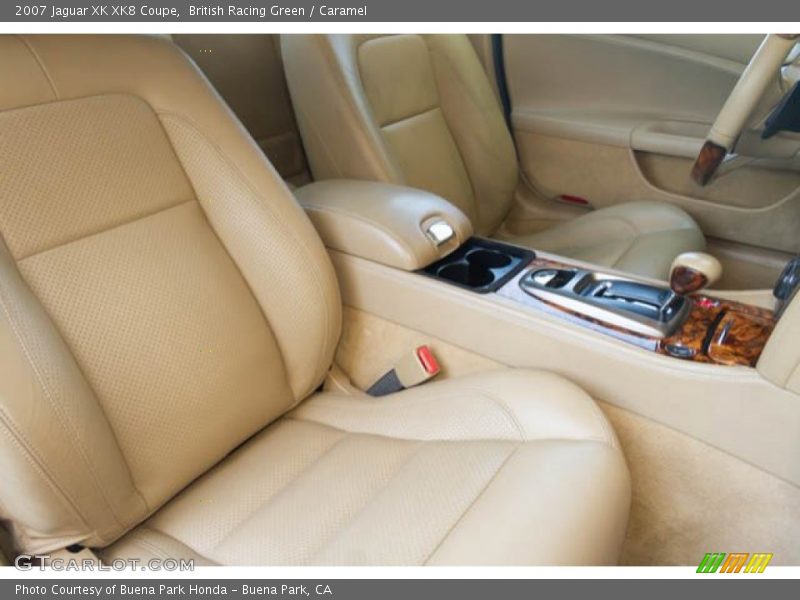 British Racing Green / Caramel 2007 Jaguar XK XK8 Coupe