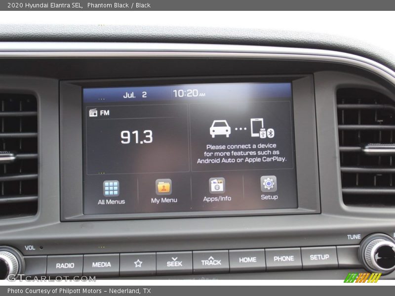Phantom Black / Black 2020 Hyundai Elantra SEL
