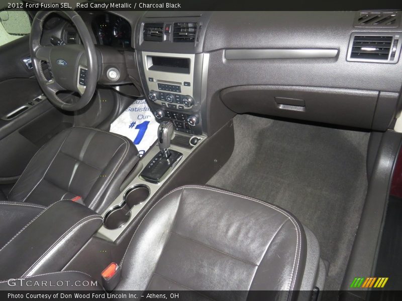 Red Candy Metallic / Charcoal Black 2012 Ford Fusion SEL