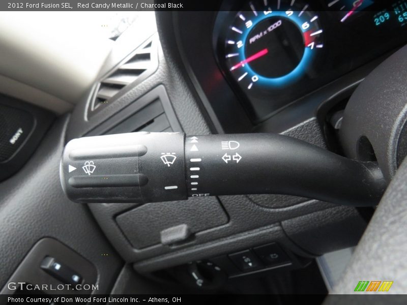 Red Candy Metallic / Charcoal Black 2012 Ford Fusion SEL