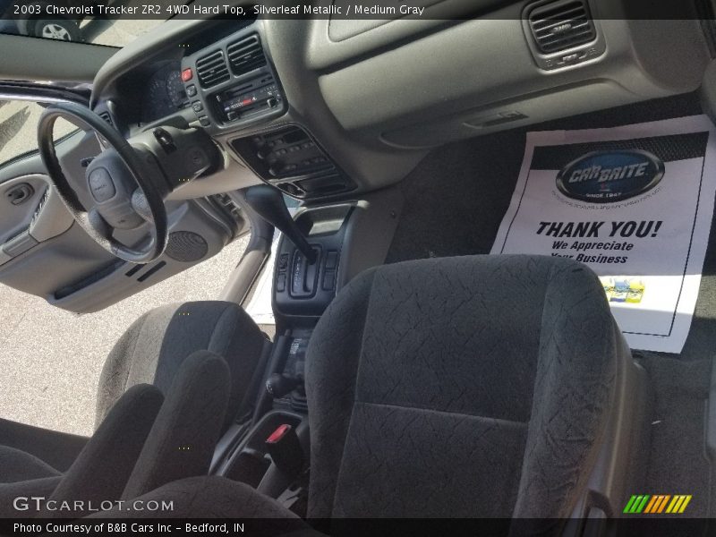 Silverleaf Metallic / Medium Gray 2003 Chevrolet Tracker ZR2 4WD Hard Top