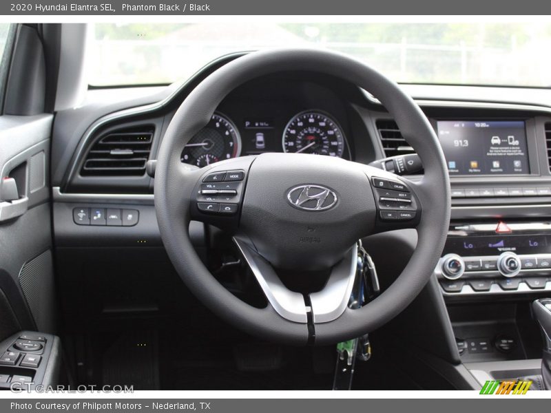 Phantom Black / Black 2020 Hyundai Elantra SEL