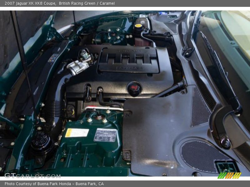 British Racing Green / Caramel 2007 Jaguar XK XK8 Coupe