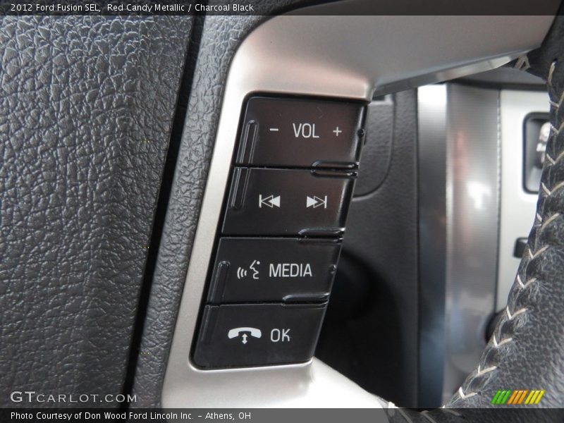 Red Candy Metallic / Charcoal Black 2012 Ford Fusion SEL