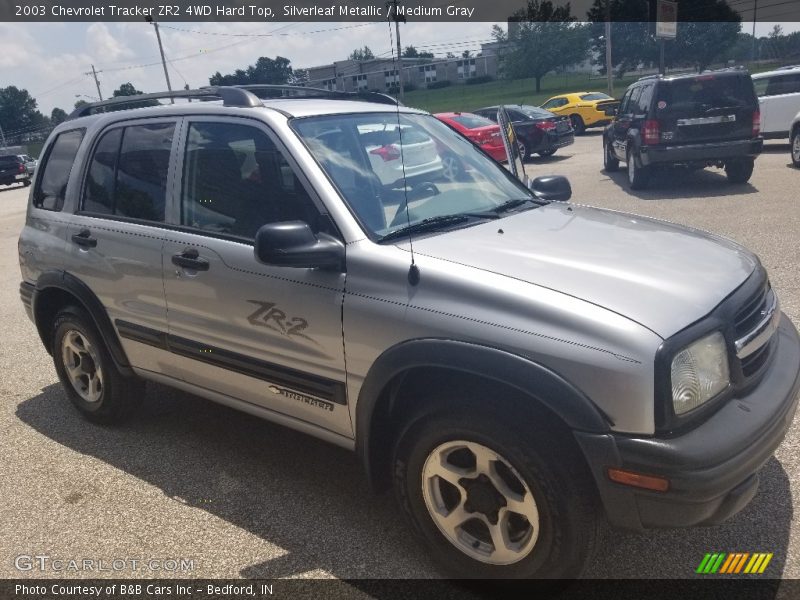 Silverleaf Metallic / Medium Gray 2003 Chevrolet Tracker ZR2 4WD Hard Top