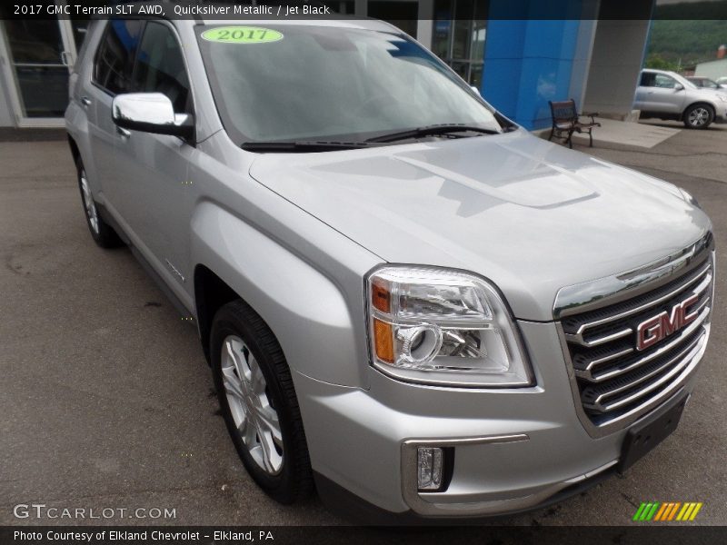 Quicksilver Metallic / Jet Black 2017 GMC Terrain SLT AWD