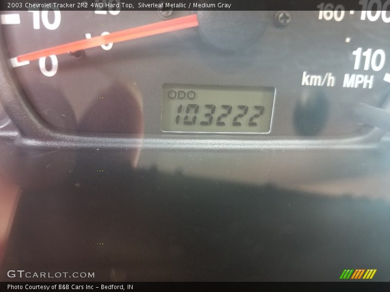 Silverleaf Metallic / Medium Gray 2003 Chevrolet Tracker ZR2 4WD Hard Top