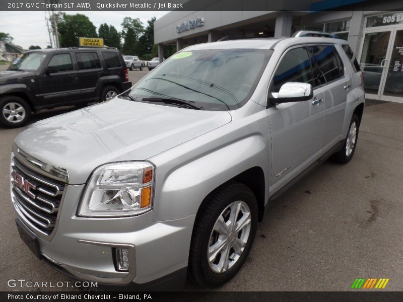 Quicksilver Metallic / Jet Black 2017 GMC Terrain SLT AWD