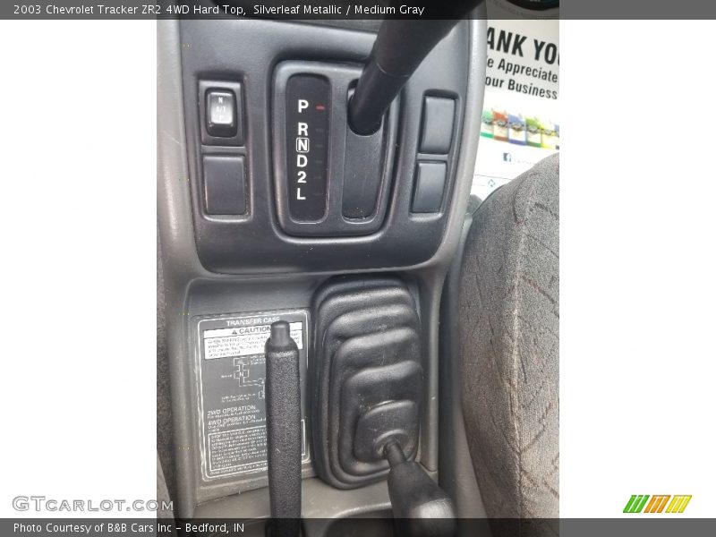 Silverleaf Metallic / Medium Gray 2003 Chevrolet Tracker ZR2 4WD Hard Top