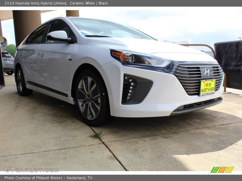 Ceramic White / Black 2019 Hyundai Ioniq Hybrid Limited