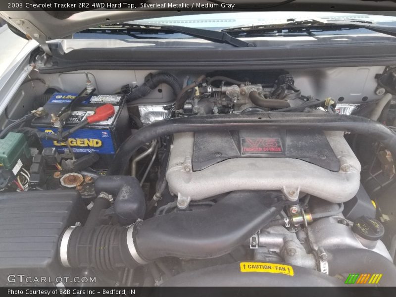 Silverleaf Metallic / Medium Gray 2003 Chevrolet Tracker ZR2 4WD Hard Top