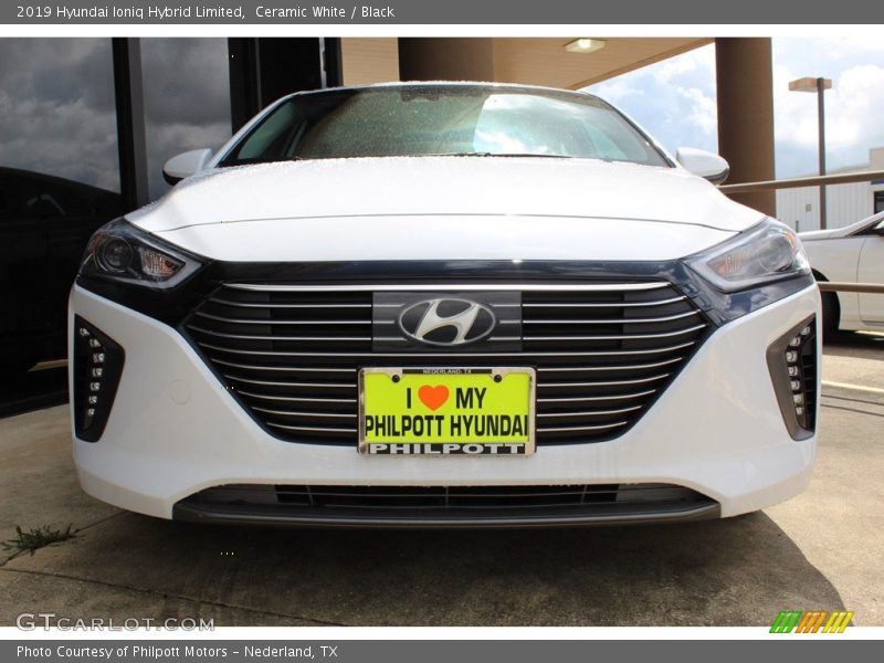 Ceramic White / Black 2019 Hyundai Ioniq Hybrid Limited