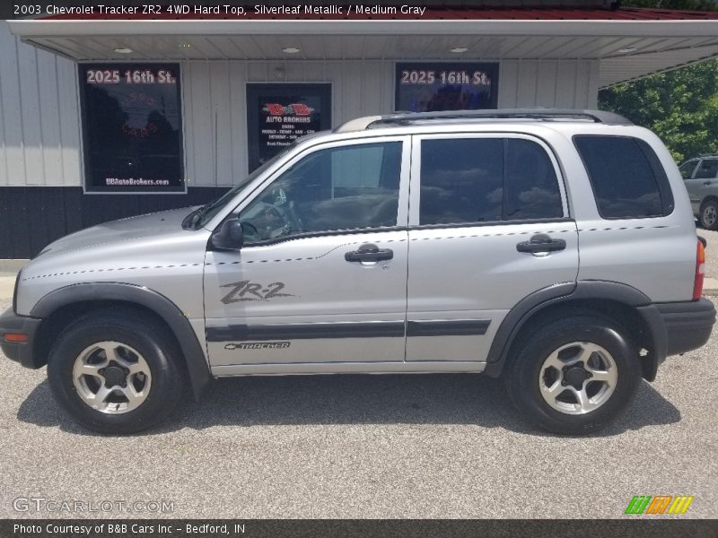 Silverleaf Metallic / Medium Gray 2003 Chevrolet Tracker ZR2 4WD Hard Top