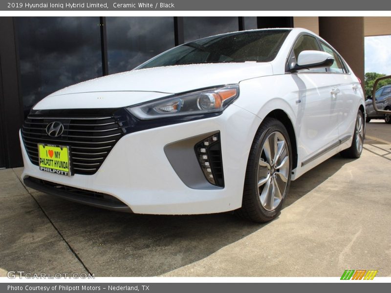 Ceramic White / Black 2019 Hyundai Ioniq Hybrid Limited