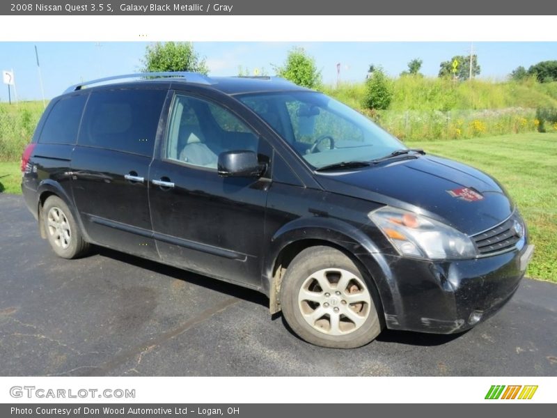 Galaxy Black Metallic / Gray 2008 Nissan Quest 3.5 S