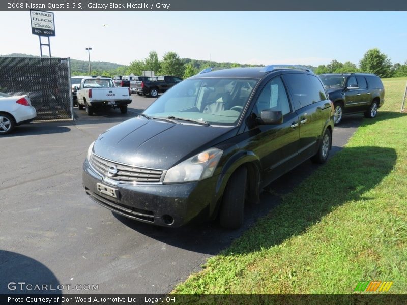 Galaxy Black Metallic / Gray 2008 Nissan Quest 3.5 S