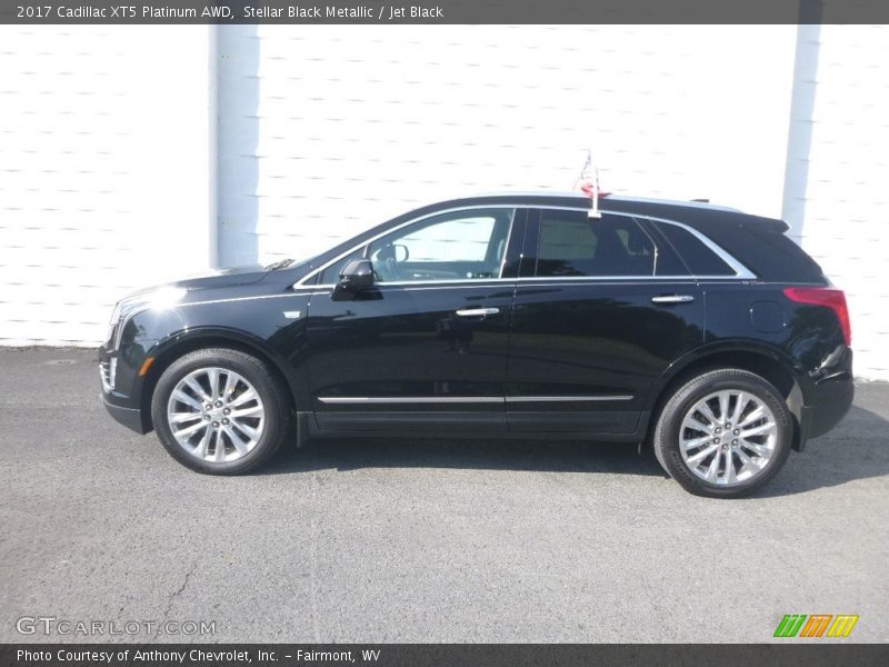 Stellar Black Metallic / Jet Black 2017 Cadillac XT5 Platinum AWD