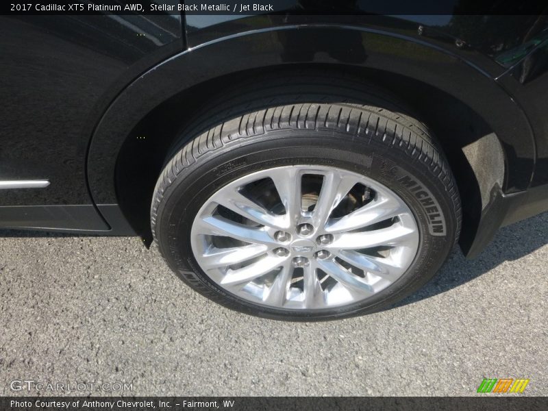 Stellar Black Metallic / Jet Black 2017 Cadillac XT5 Platinum AWD