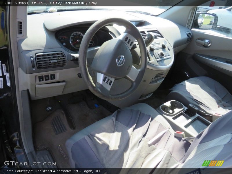 Galaxy Black Metallic / Gray 2008 Nissan Quest 3.5 S