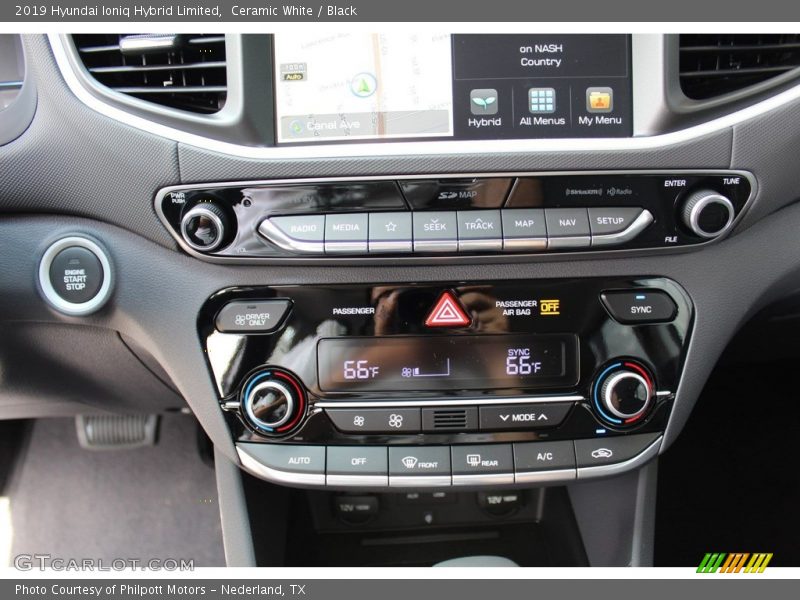 Ceramic White / Black 2019 Hyundai Ioniq Hybrid Limited
