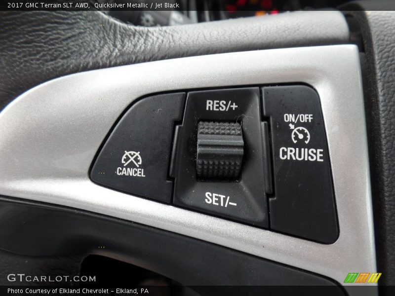 Quicksilver Metallic / Jet Black 2017 GMC Terrain SLT AWD