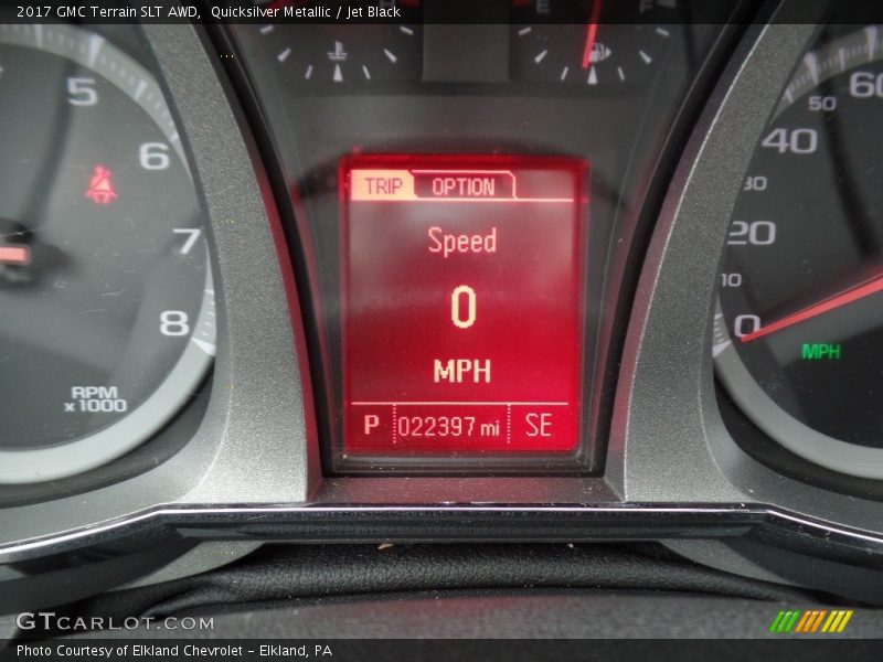 Quicksilver Metallic / Jet Black 2017 GMC Terrain SLT AWD